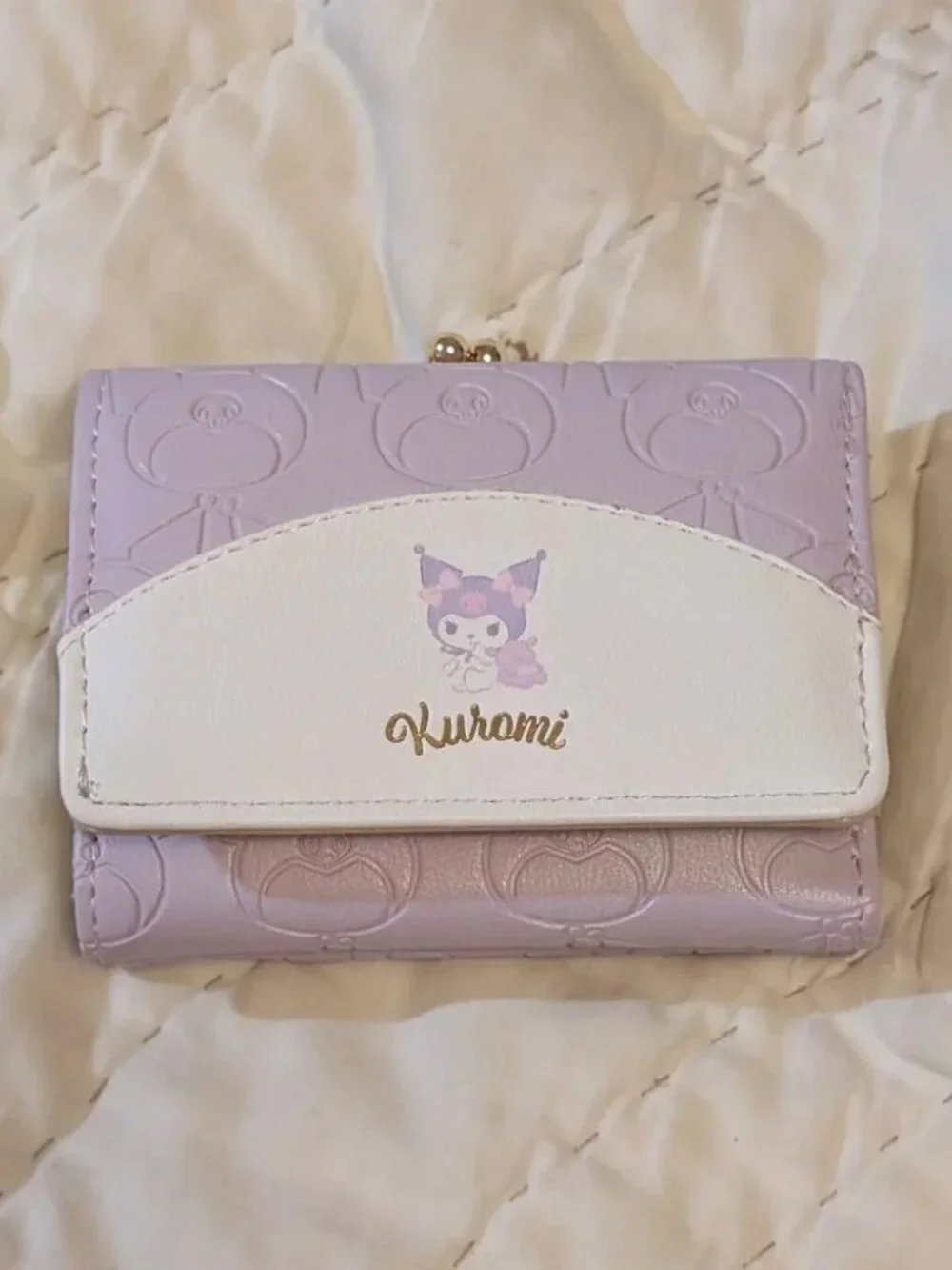 Kuromi faux leather wallet
